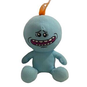 Rick & Morty Mr. Meeseeks Plush Doll Stuffed Toy 12" Toy Factory Adult Swim Blue
